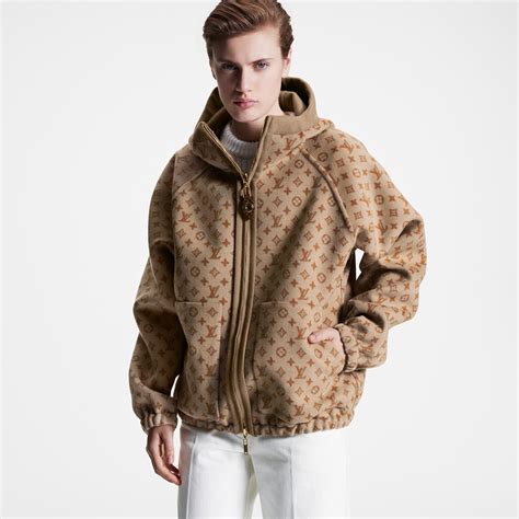 louis vuitton cashmere wool blend double-monogram jacquard jacket|Reversible Double Face Wool.